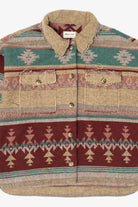 New In Aztec Southwestern Pattern Button Up Jacket (2020s)