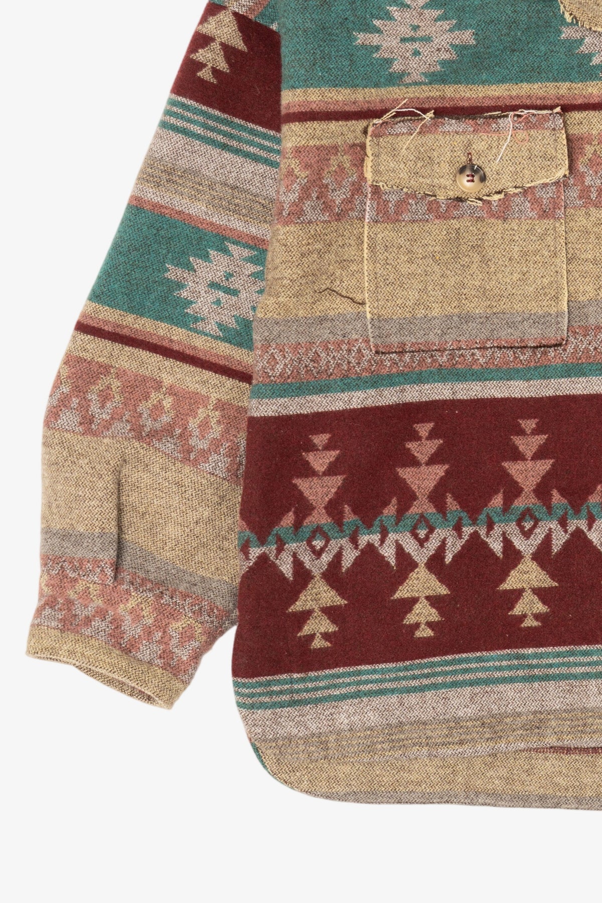 New In Aztec Southwestern Pattern Button Up Jacket (2020s)