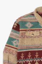 New In Aztec Southwestern Pattern Button Up Jacket (2020s)
