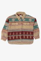 New In Aztec Southwestern Pattern Button Up Jacket (2020s)