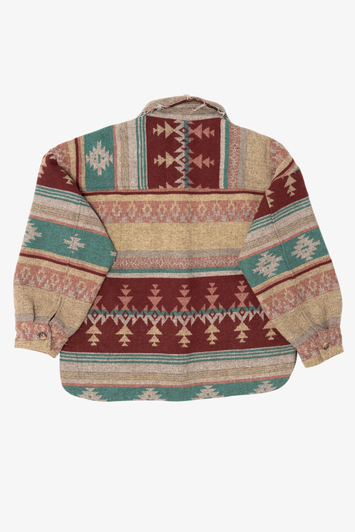 New In Aztec Southwestern Pattern Button Up Jacket (2020s)