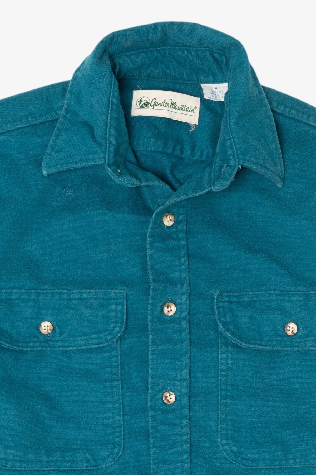Vintage Teal Gander Mountain Button Up Shirt (1990s)