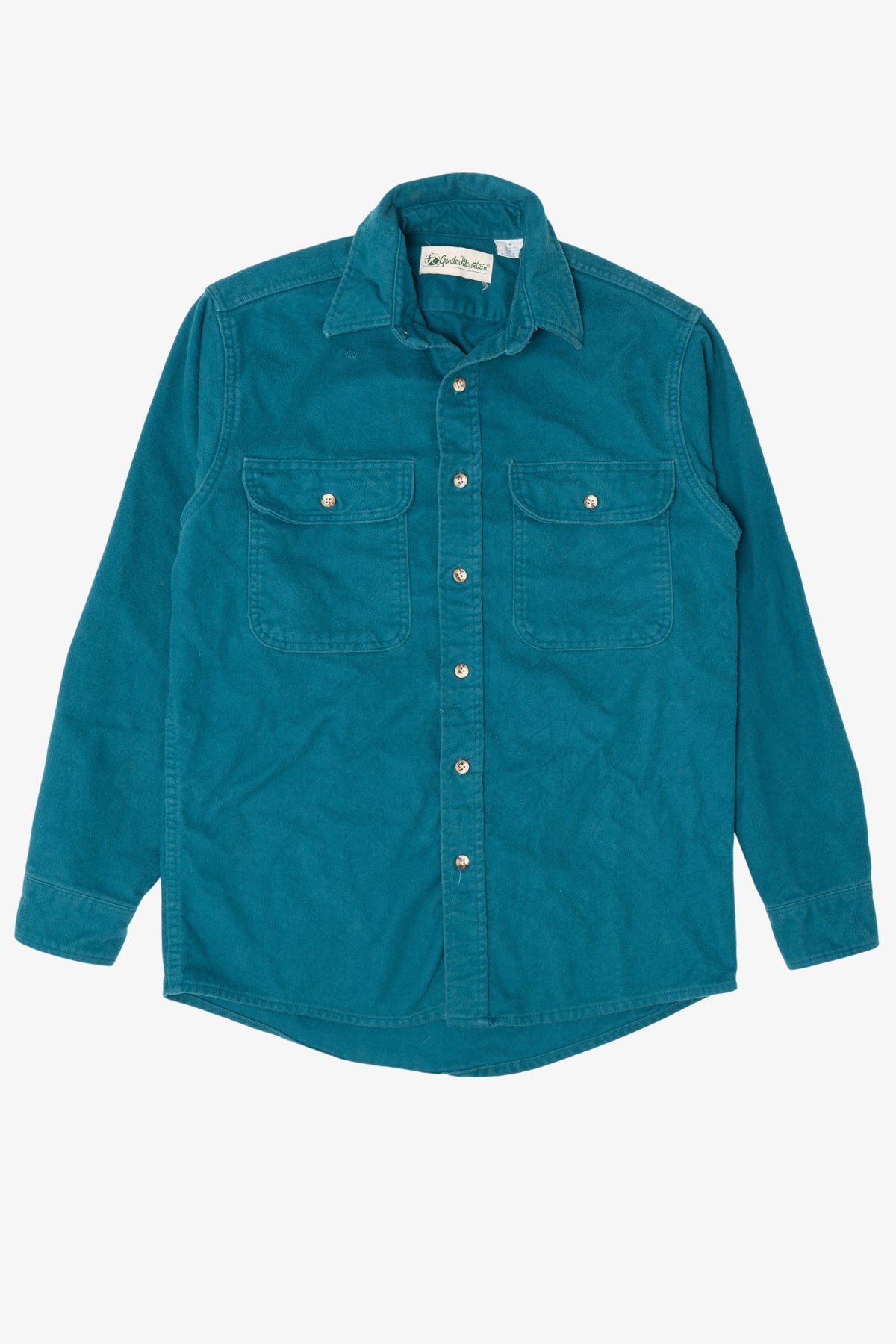 Vintage Teal Gander Mountain Button Up Shirt (1990s)