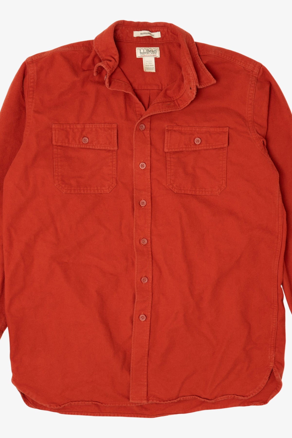 Vintage Red L.L. Bean Button Up Flannel Shirt (1990s)