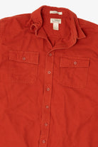 Vintage Red L.L. Bean Button Up Flannel Shirt (1990s)