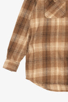 Brown Plaid Beachlunch Lounge Button Up Shirt (2010s)