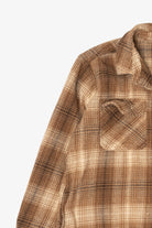 Brown Plaid Beachlunch Lounge Button Up Shirt (2010s)