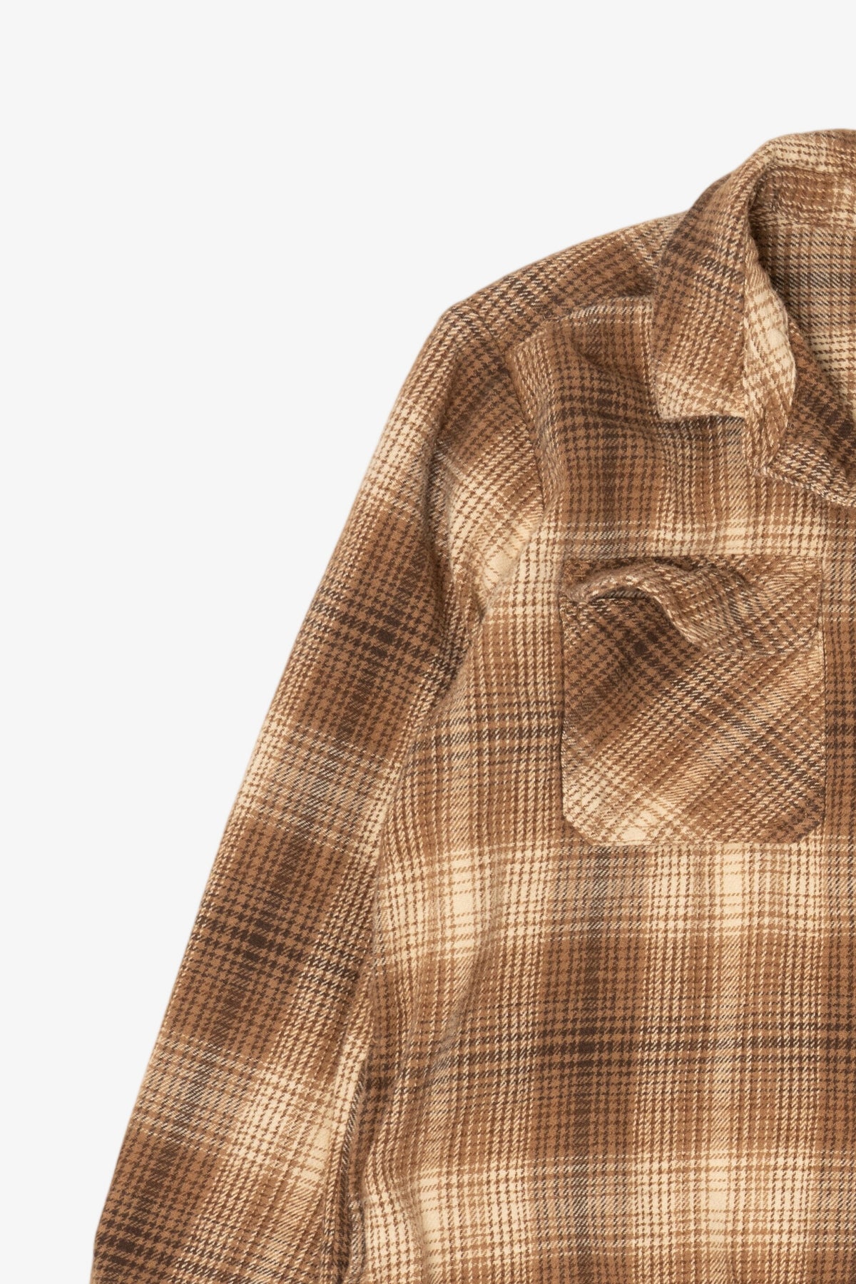 Brown Plaid Beachlunch Lounge Button Up Shirt (2010s)
