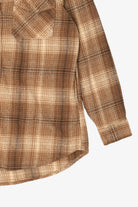 Brown Plaid Beachlunch Lounge Button Up Shirt (2010s)