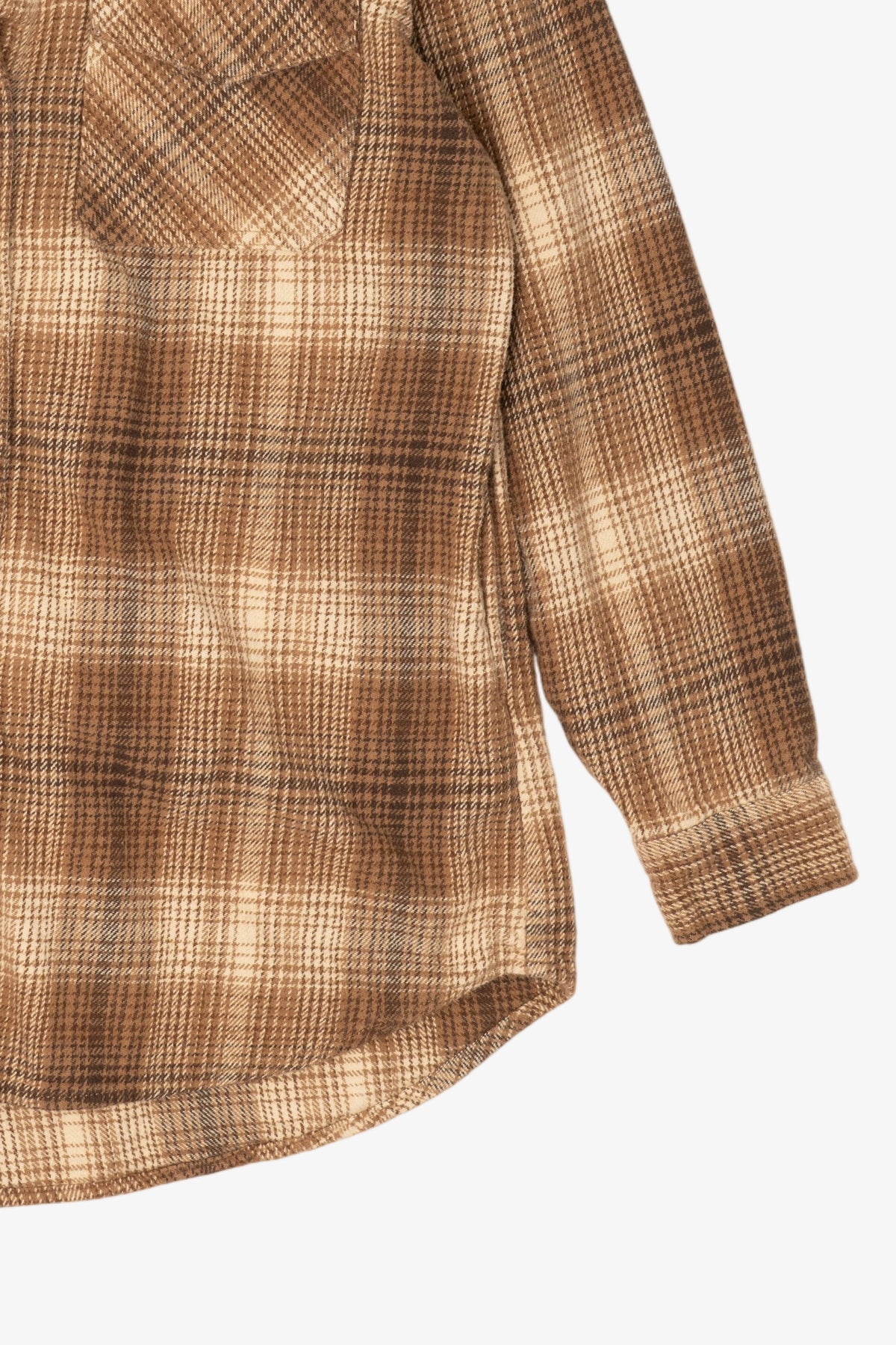 Brown Plaid Beachlunch Lounge Button Up Shirt (2010s)