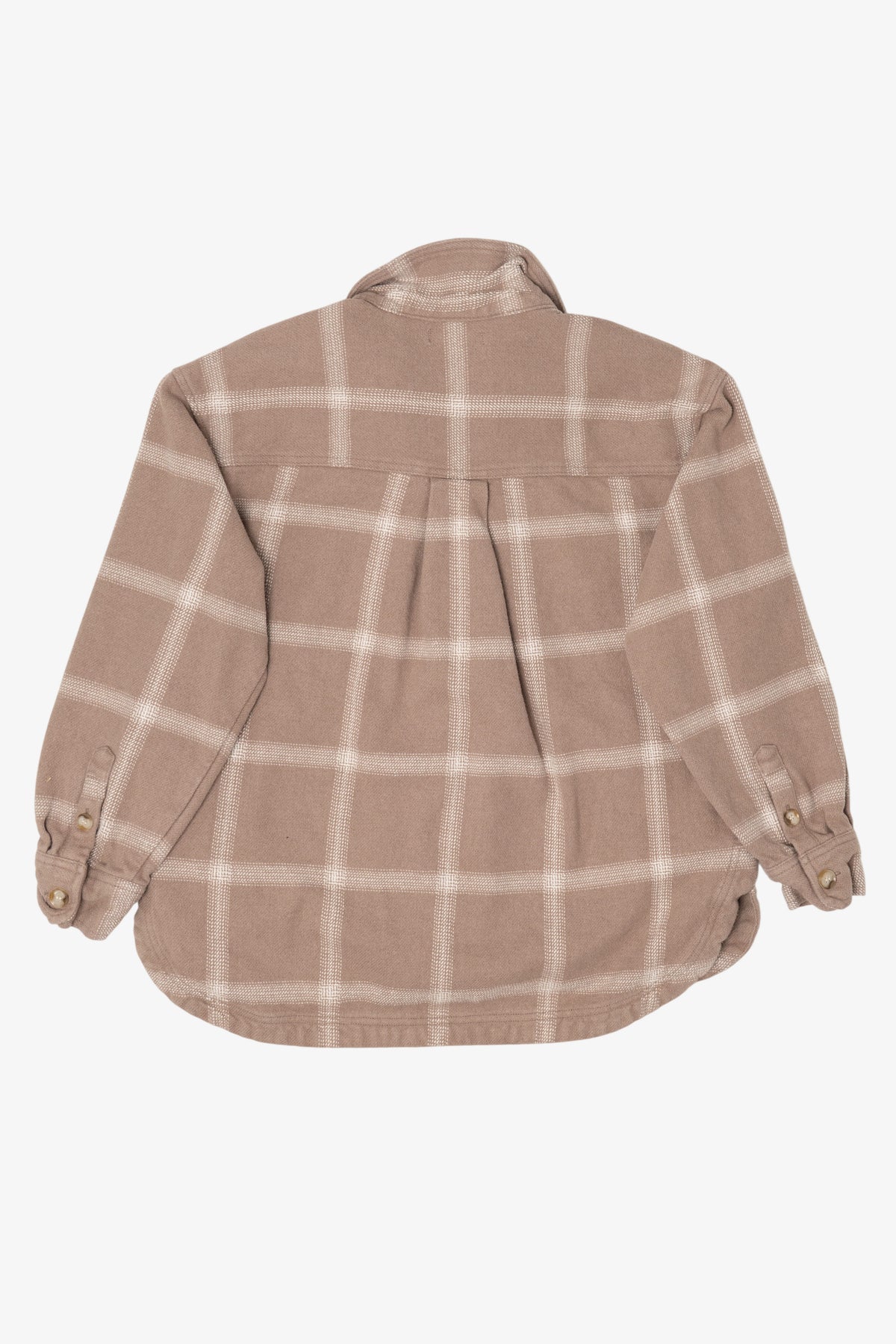 Beige Plaid Madswell Button Up Shirt (2020s)