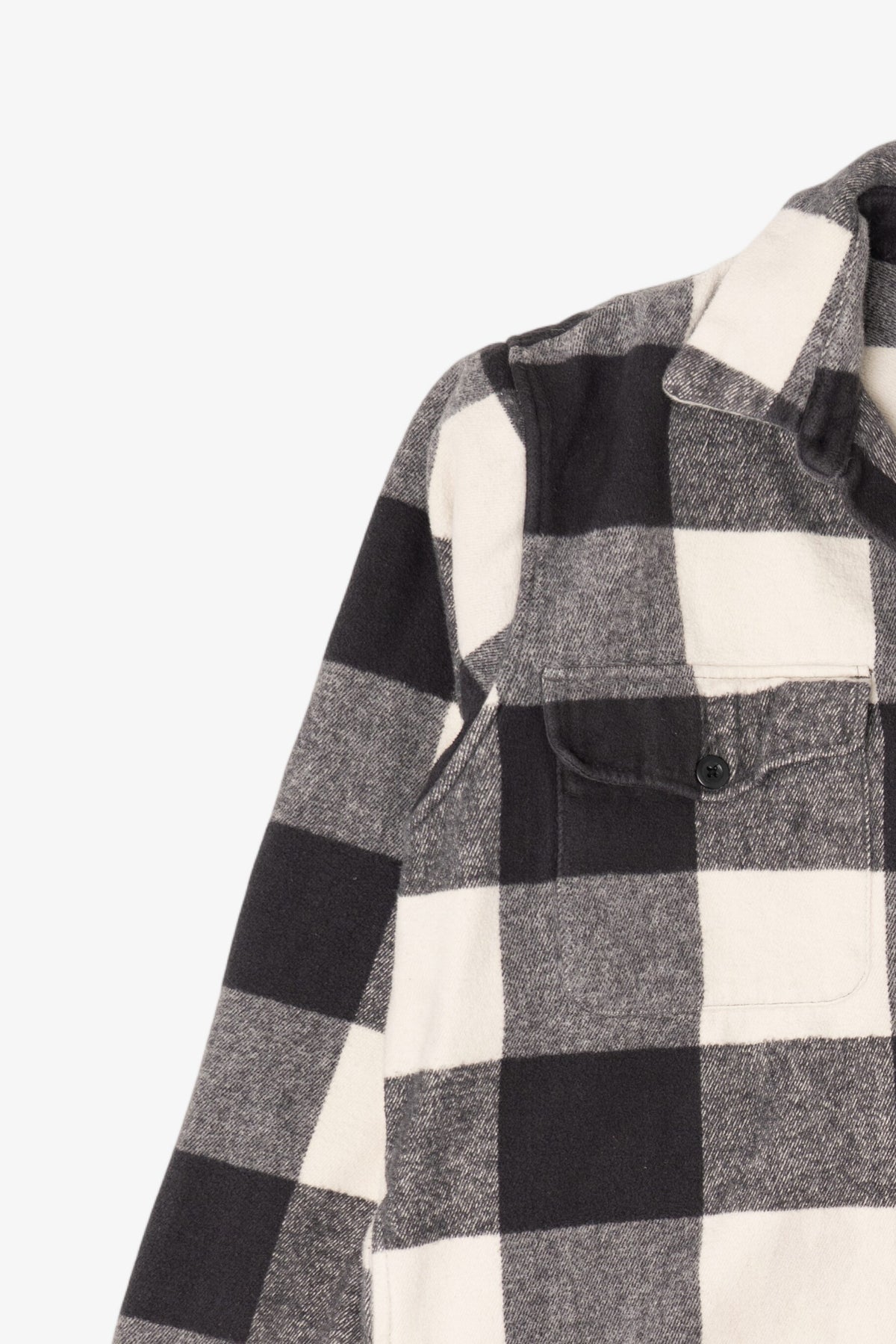 Black And White Plaid Abercrombie & Finch Button Up Shirt (2010s)