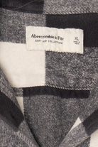 Black And White Plaid Abercrombie & Finch Button Up Shirt (2010s)
