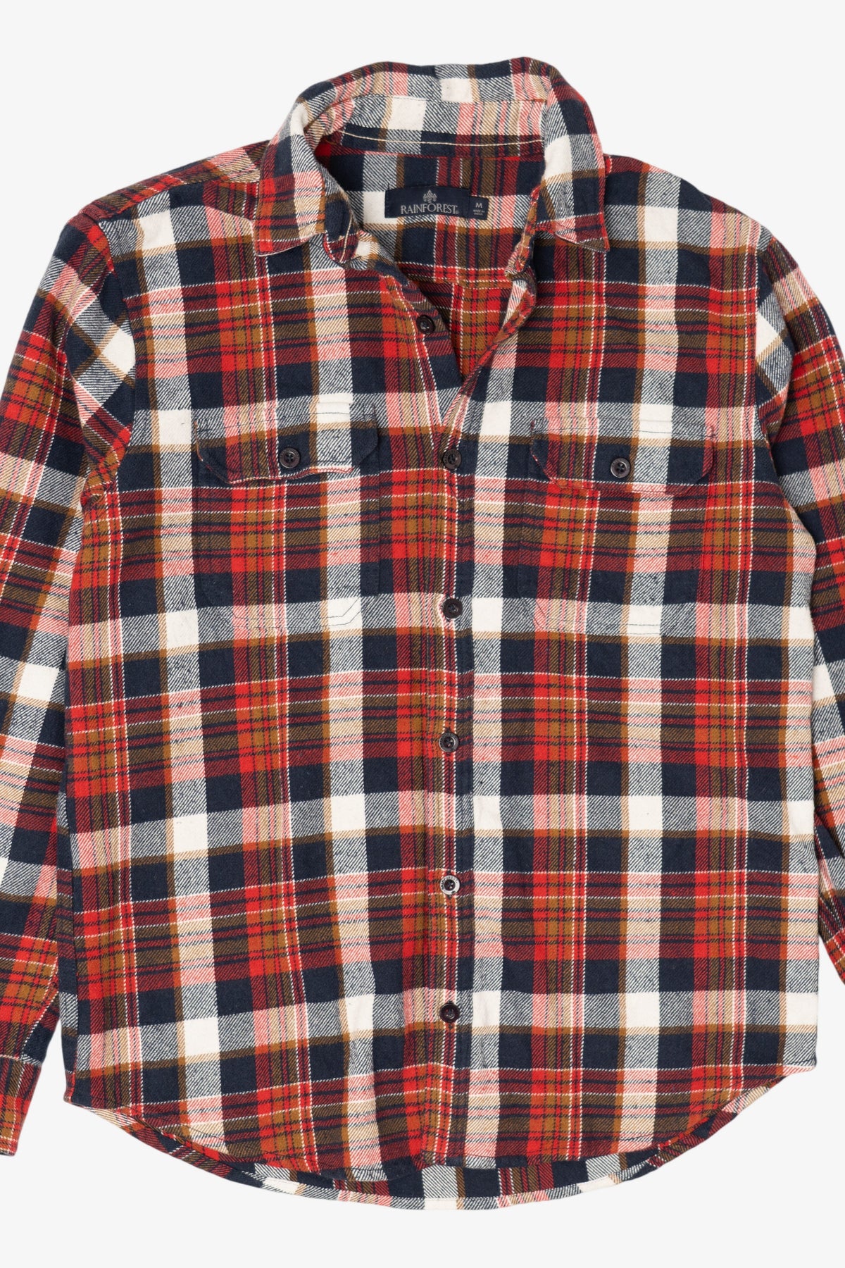 Red And Blue Plaid Rainforest Button Up Shirt (2010s)