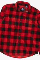 Red Plaid Chaps Button Up Flannel Shirt (2010s)