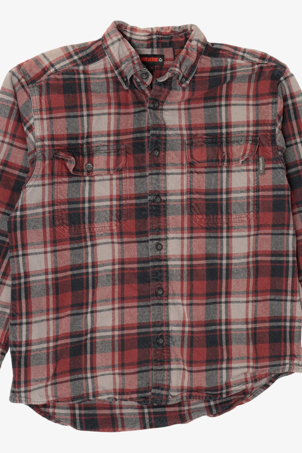 Burgundy Plaid Wolverine Button Up Shirt (2010s)