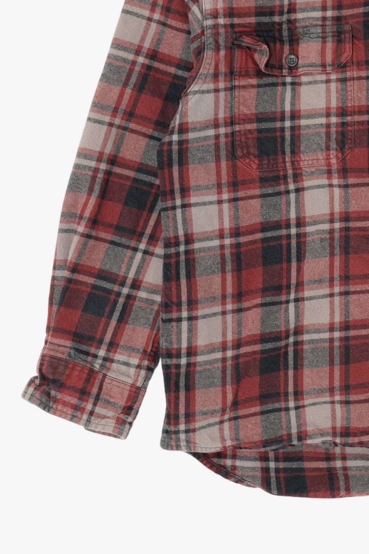 Burgundy Plaid Wolverine Button Up Shirt (2010s)