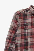Burgundy Plaid Wolverine Button Up Shirt (2010s)