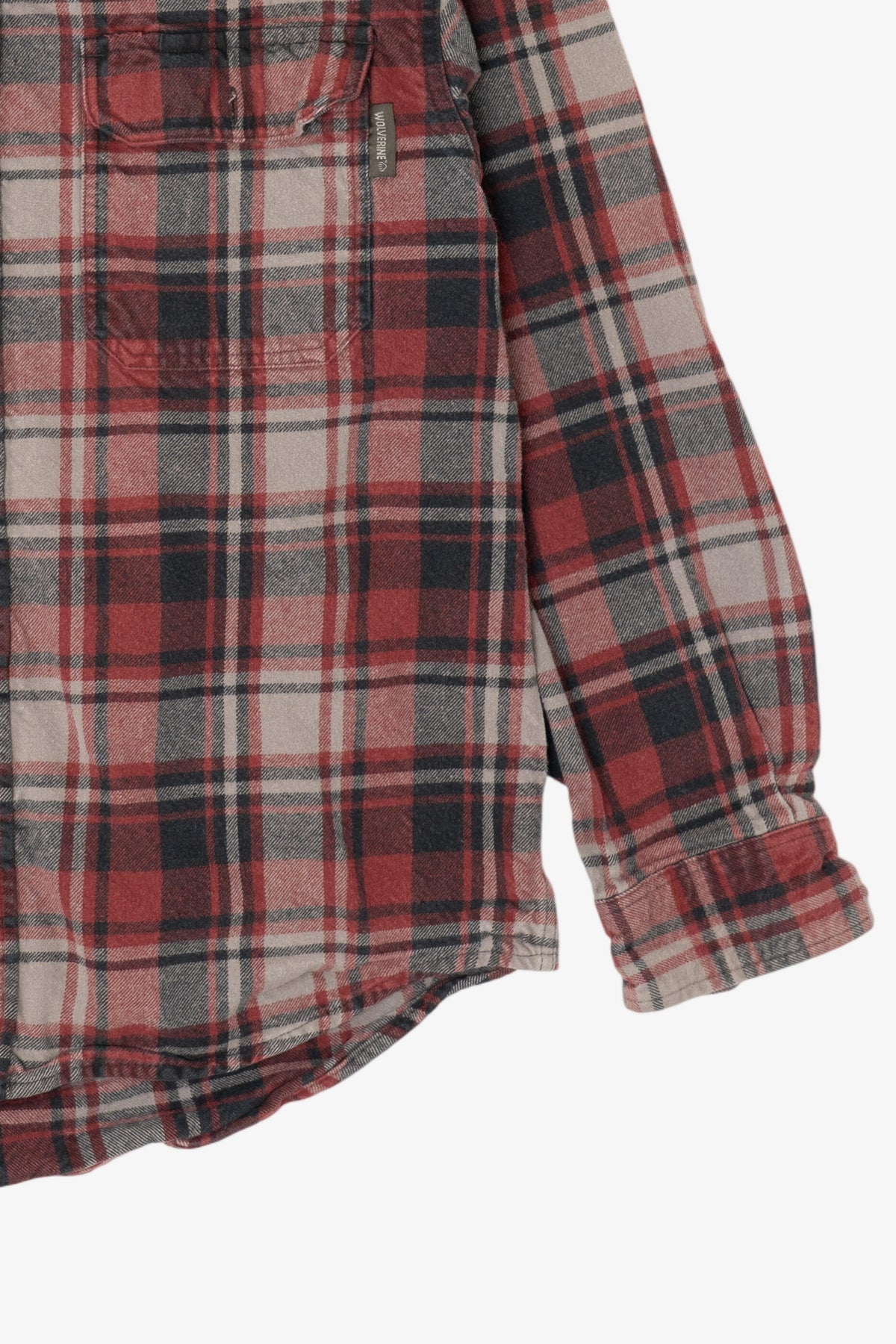 Burgundy Plaid Wolverine Button Up Shirt (2010s)