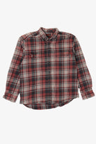 Burgundy Plaid Wolverine Button Up Shirt (2010s)