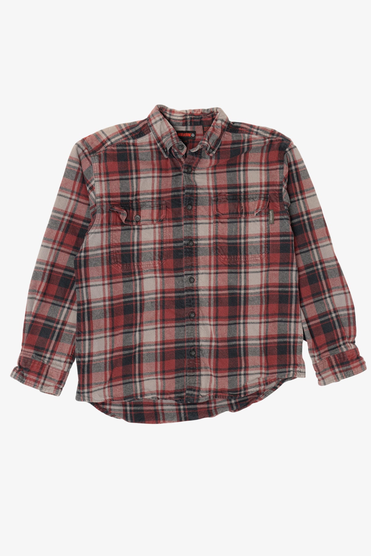 Burgundy Plaid Wolverine Button Up Shirt (2010s)