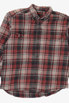 Burgundy Plaid Wolverine Button Up Shirt (2010s)