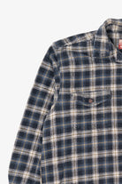 Vintage Navy Blue Caribou Creek Button Up Shirt (1990s)