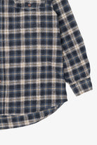Vintage Navy Blue Caribou Creek Button Up Shirt (1990s)