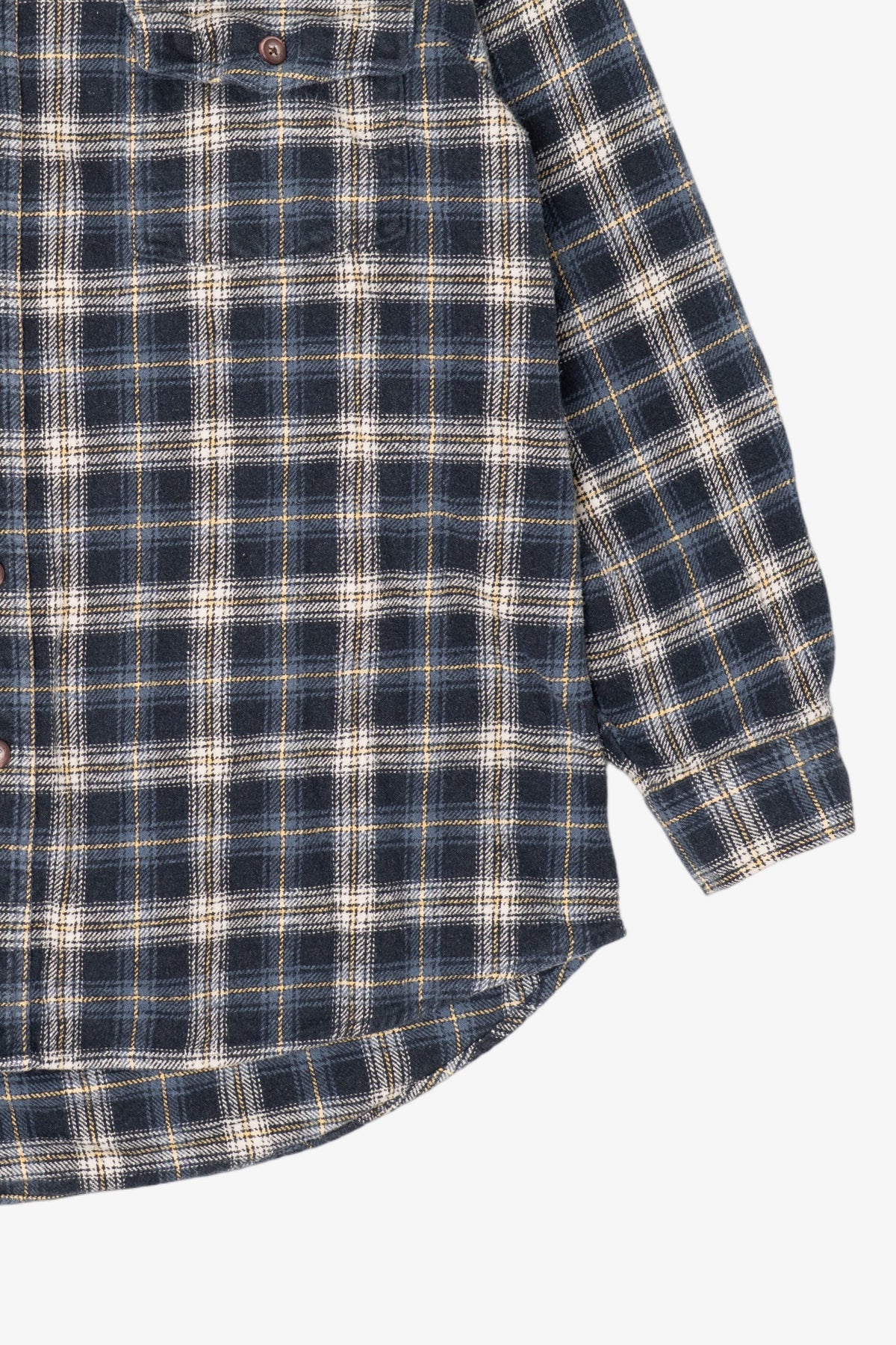 Vintage Navy Blue Caribou Creek Button Up Shirt (1990s)
