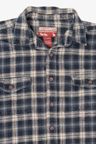 Vintage Navy Blue Caribou Creek Button Up Shirt (1990s)