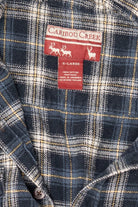 Vintage Navy Blue Caribou Creek Button Up Shirt (1990s)