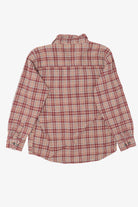Burgundy Plaid Riggs Workwear Button Up Shirt (2000s)