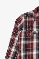 Burgundy Plaid American Eagle Button Up Shirt (2010s)