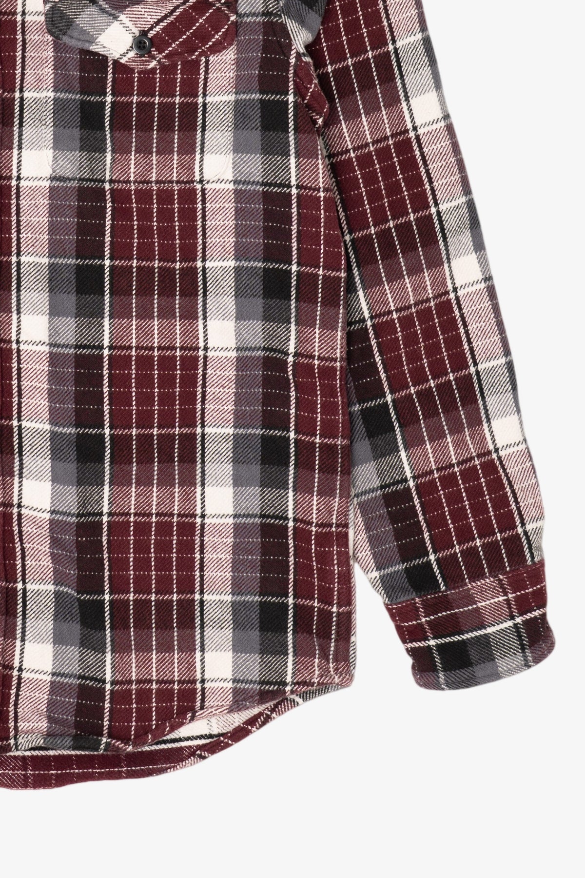 Burgundy Plaid American Eagle Button Up Shirt (2010s)