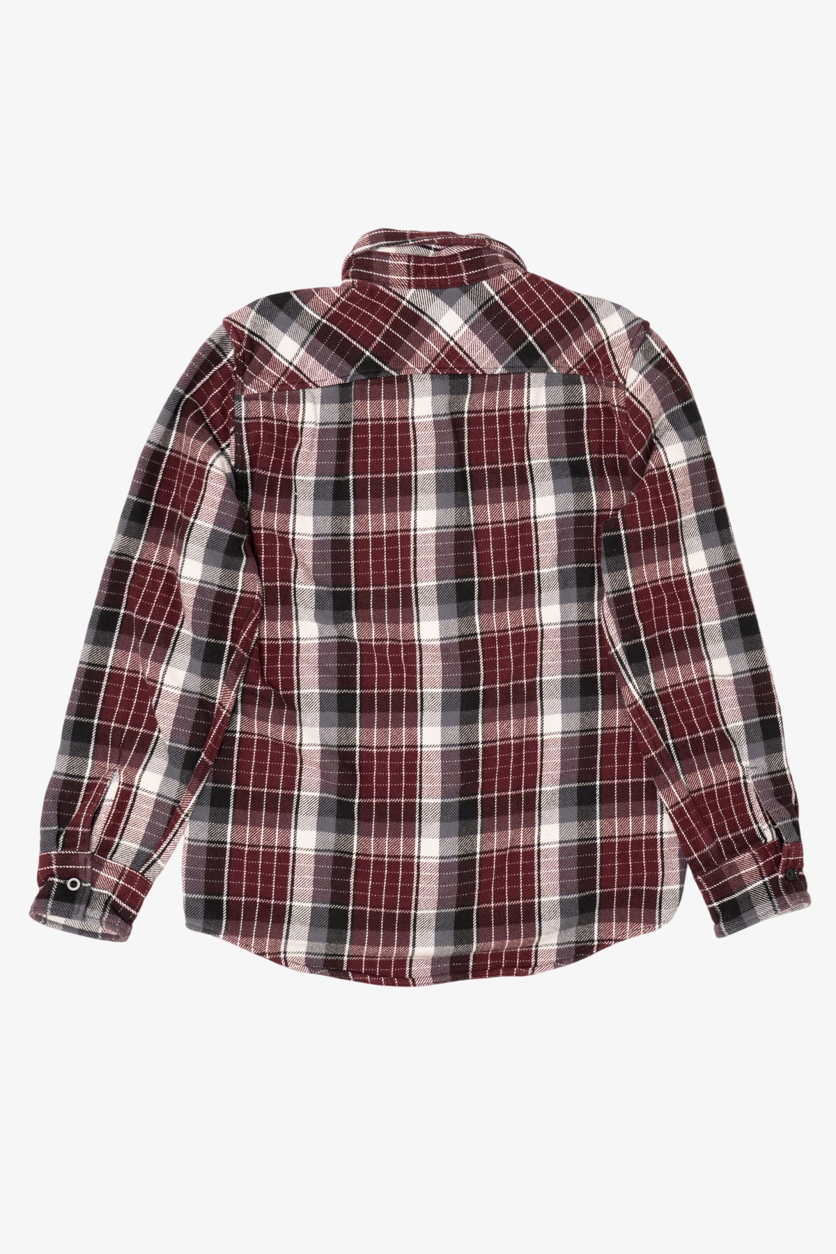 Burgundy Plaid American Eagle Button Up Shirt (2010s)