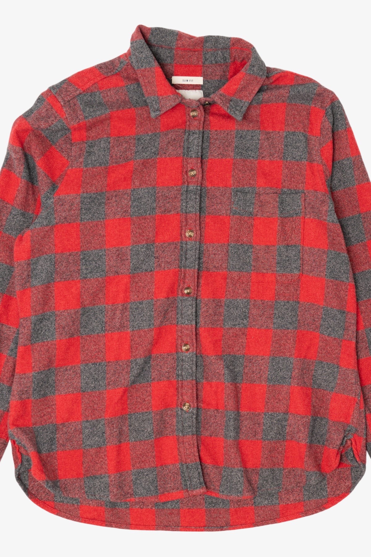 Red Checkered American Eagle Button Up Shirt (2010s)