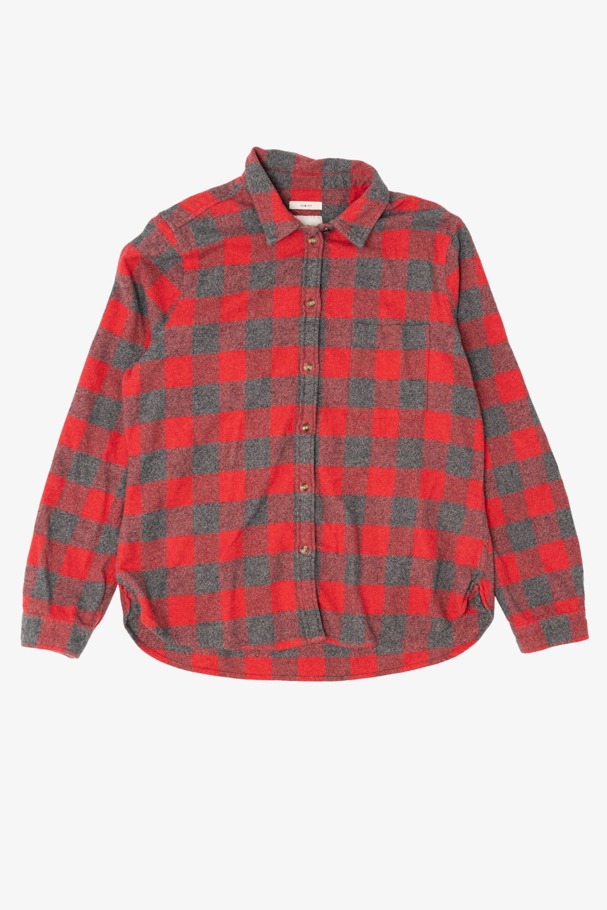 Red Checkered American Eagle Button Up Shirt (2010s)