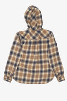 Beige Plaid Carhartt Hooded Flannel Button Up (2020s)