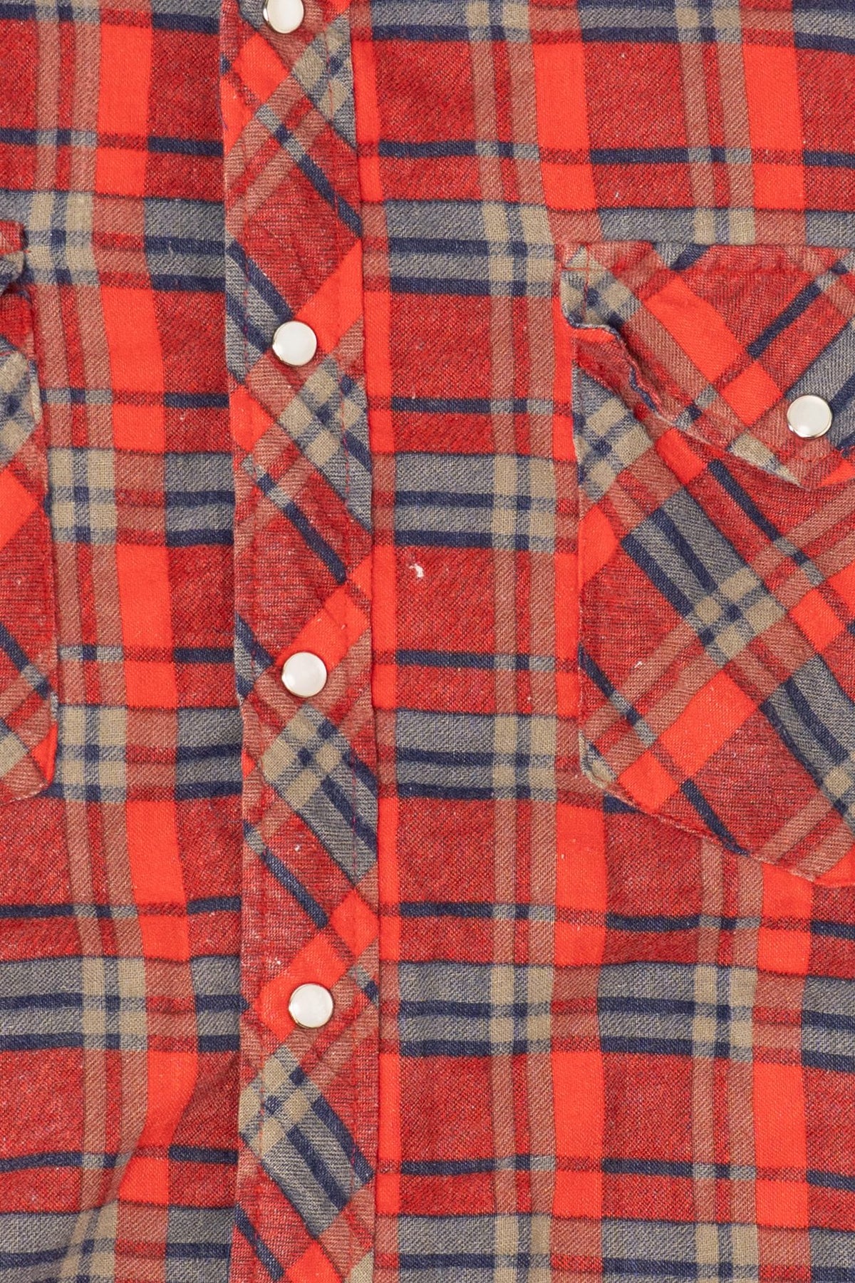 Vintage Distressed Red Plaid Williams Bay Quilt Lined Flannel Shirt (1990s)