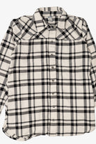 Black And White Plaid Duluth Trading Co. Button Up Shirt (2010s)