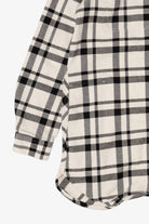 Black And White Plaid Duluth Trading Co. Button Up Shirt (2010s)