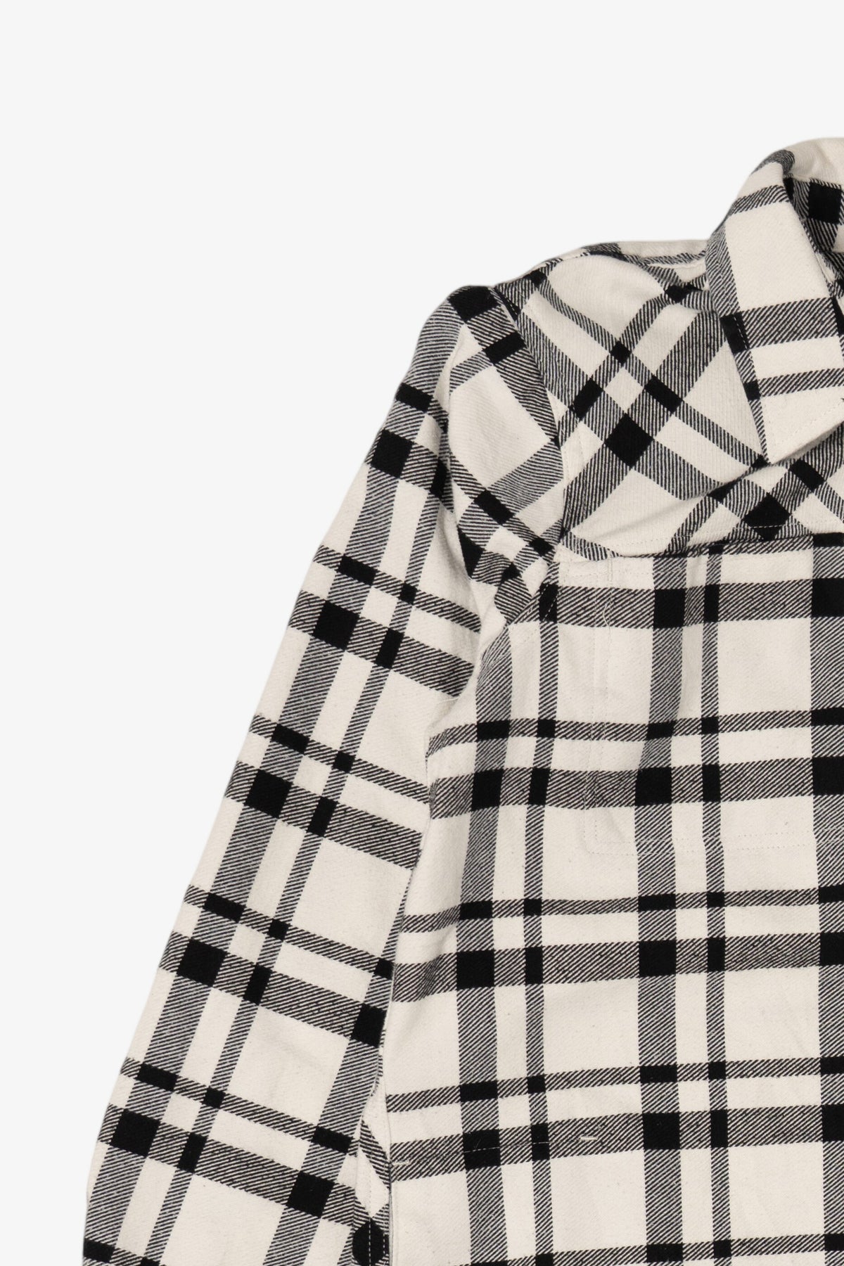 Black And White Plaid Duluth Trading Co. Button Up Shirt (2010s)