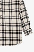 Black And White Plaid Duluth Trading Co. Button Up Shirt (2010s)