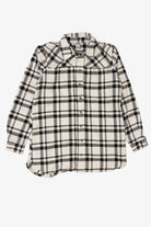 Black And White Plaid Duluth Trading Co. Button Up Shirt (2010s)