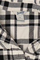 Black And White Plaid Duluth Trading Co. Button Up Shirt (2010s)