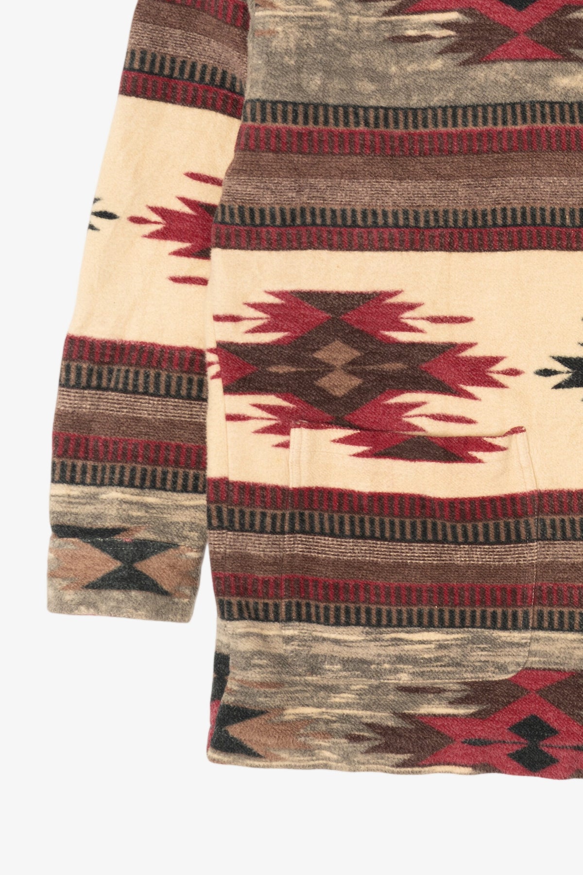 Vintage Beige Southwestern Aztec Pattern Rift Valley Button Up Shirt (1990s)