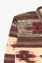 Vintage Beige Southwestern Aztec Pattern Rift Valley Button Up Shirt (1990s)