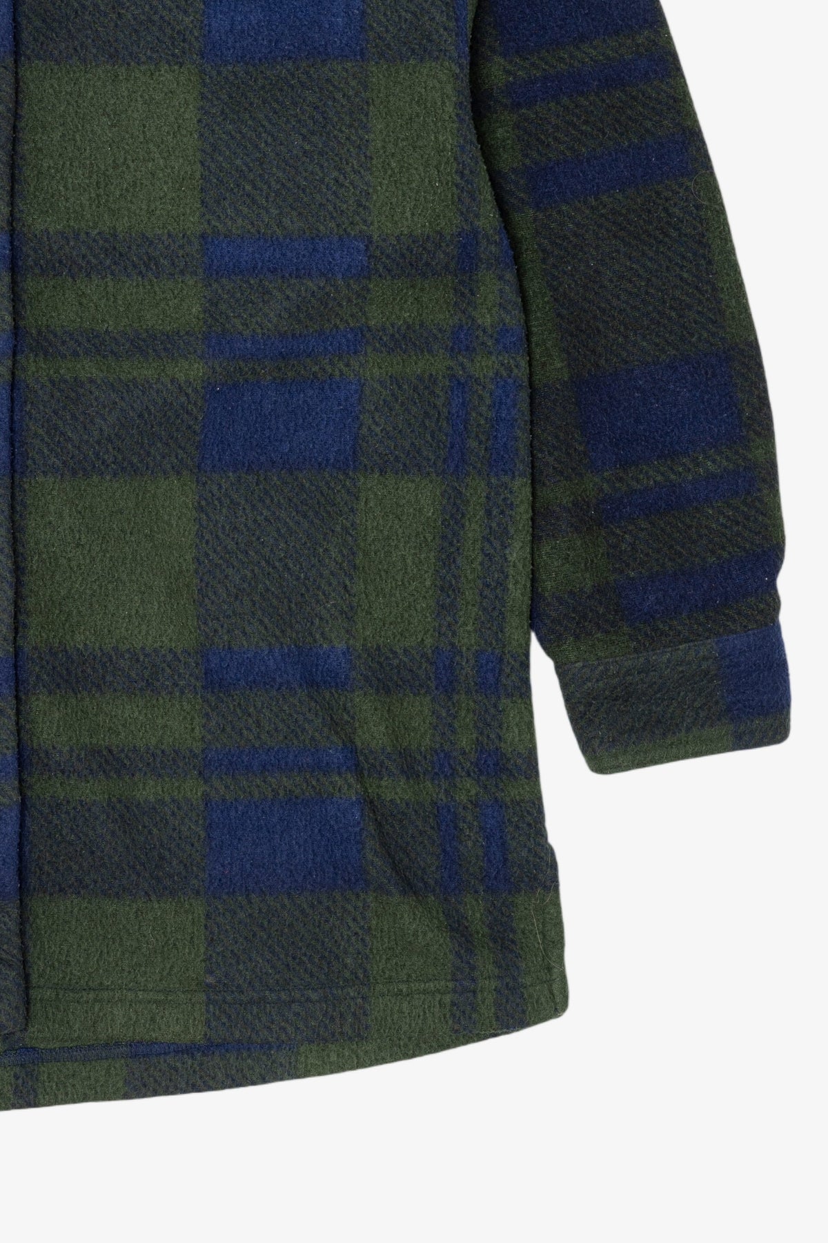 Vintage Plaid Fleece Dark Green Northcrest Button Up Shirt (1990s)
