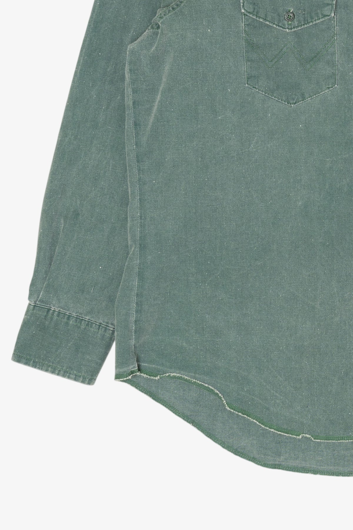 Vintage Army Green Wrangler Button Up Shirt (1990s)