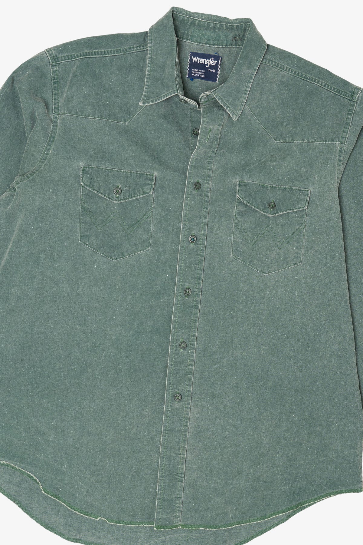 Vintage Army Green Wrangler Button Up Shirt (1990s)